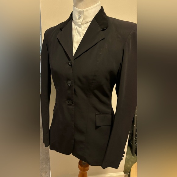 Grand Prix Show Jacket.Washable Show Jacket.Fabric 69. 95% Polyester 5% Spandex. - Picture 5 of 8